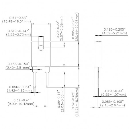 TO-247 Power Resistors-TR100 Series Dimensions